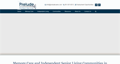 Desktop Screenshot of preludecares.com